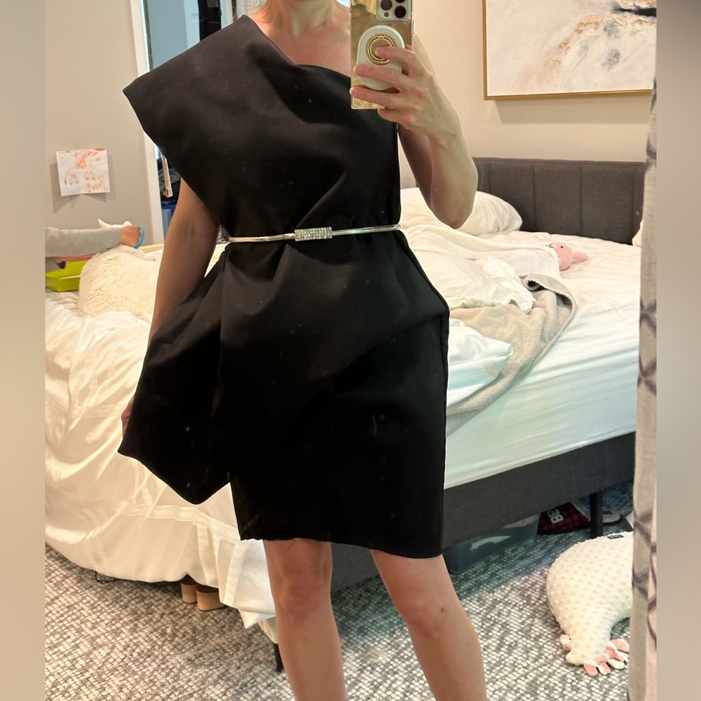 Rick Owens Dirt s/s 2018 black sculptural dress size 4 - Picture 8 of 16